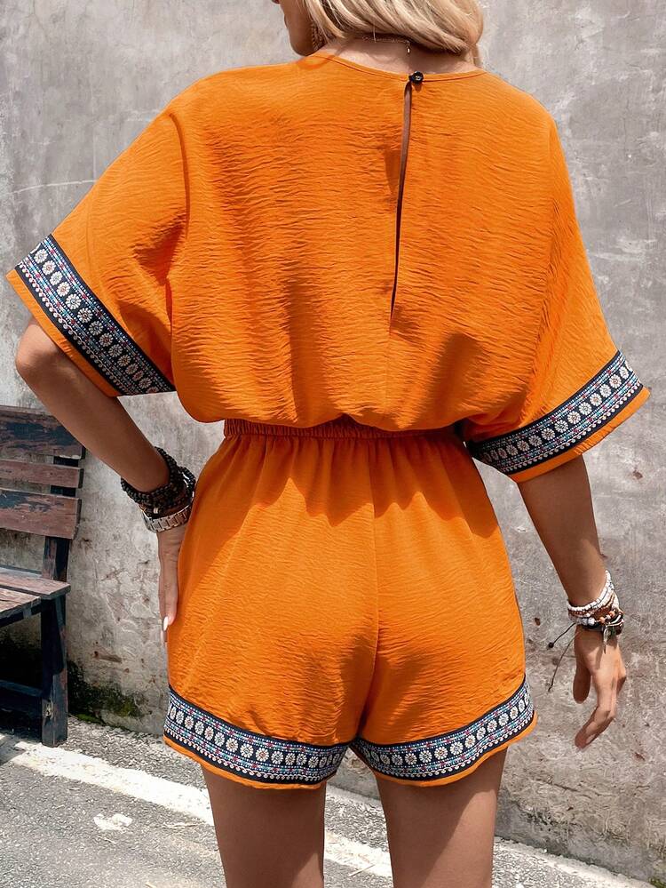 Women's Embroidery Decorated Simple Daily Jumpsuit