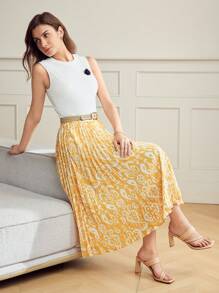 MOTF Classy STEREO HOA CHI TIẾT TANK TOP - trắng - Xem 9