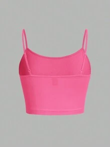 SHEIN EZwear 4入組女士休閒性感細肩帶修身背心，適用於夏季 - 彩色 - 查看 8