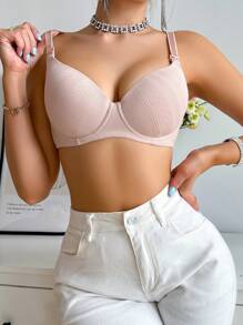 Moonlight&Mama 2pcs Maternity Women's Solid Color Simple Daily Wear Underwear Bra Set - Multicolor - View 7