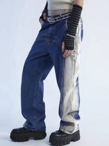 Manfinity Denimwave Y2K Vintage Street Style losse flare-jeans voor heren