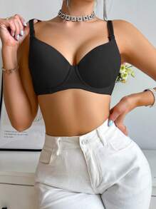 Moonlight&Mama 2pcs Maternity Women's Solid Color Simple Daily Wear Underwear Bra Set - Multicolor - View 6