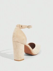CUCCOO BIZCHIC Abrikoos hoge hak singles schoenen voor vrouwen, klassieke stijl elegante basics zakelijk casual zakelijk chic kerst herfst nieuwjaar vakantie