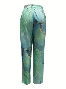 EMERY ROSE Women's Tie-Dye Elastic Waist Pants - Multicolor - View 2