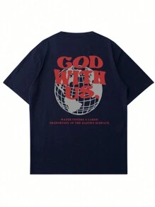 2025 Classic Men's Summer Short Sleeve T-Shirt| Comfortable Fit | Suitable For Work And Leisure | Multiple Color Options - Navy Blue - View 5