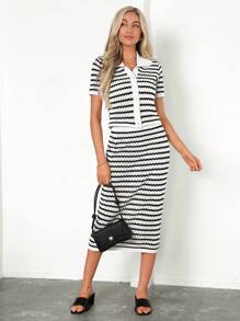 SHEIN Clasi Elegant Women's Two Pieces Sweater Set