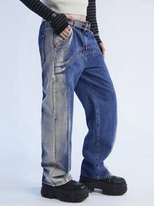 Manfinity Denimwave Y2K Vintage Street Style losse flare-jeans voor heren