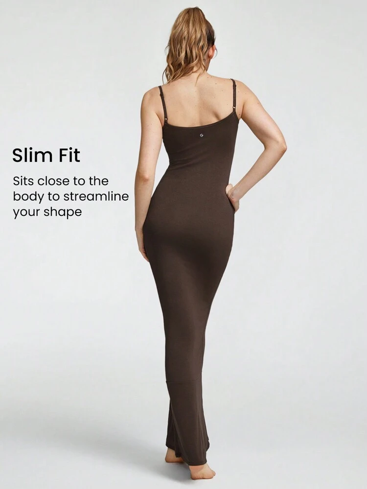 Vestido maxi de modal con cola de pez, con tirantes ajustables, vestido casual de verano para uso diario, vestido de fiesta, vestido largo tipo deslizamiento, vestido de graduación