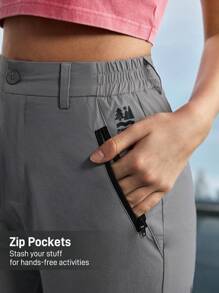 In My Nature Ladies' Solid Color Simple Outdoor Daily Shorts & Running Pants