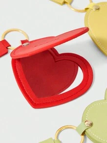 SHEIN Free Gift - Random Color Heart Shaped Mirror (1pc)