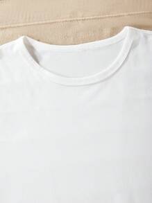 Camiseta Casual de Verão para Meninas Adolescentes com Estampa de Desenho Animado, Gola Redonda e Manga Curta