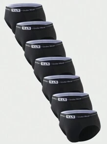 Bóxer corto sencillo para hombres de unicolor con estampado para uso diario