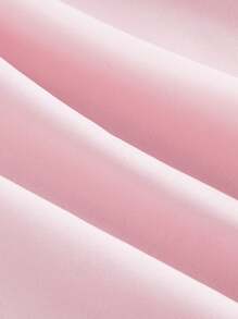 SHEIN MOD 不对称下摆婚礼大蝴蝶结粉色女士长裙、毕业礼服、音乐会礼服、派对礼服 - 粉色 - 查看 3