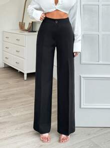 EURMUSE WOMEN BOTTOM BLACK CLASSIC PANT - Black - View 3