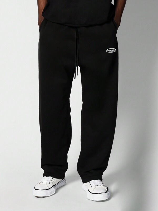 SUMWON Oversized Relaxed Fit Drawstring Jogger Style Sweatpants
