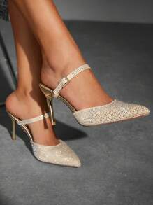 CUCCOO SZL Fashionable And Versatile Women Flat Shoes Sexy Party Baddie Chic Gorgeous Style - Gold - View 6