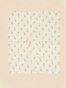 1 pieza Cubierta para cochecito de bebé con diseño floral, hecha de algodón transpirable y sombrilla contra el sol - Multicolor - Ver 2