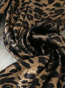 EMERY ROSE Pantalones de pierna recta con estampado de leopardo de moda para mujer para vacaciones