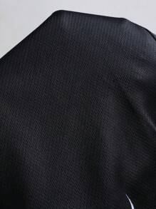 ROMWE MEN Anime Quần short bóng rổ đơn giản in hình ngọn lửa dành cho nam mặc hàng ngày, đi học - màu đen - Xem 5