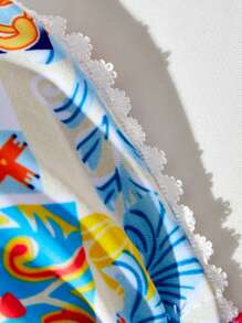 Women's Summer Beach Ditsy Floral Sexy Two-Piece Bikini Swimwear Set - Multicolor - View 5