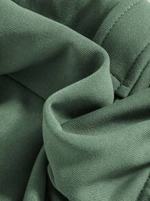 SHEIN 嬰兒男女三件套，簡約時尚拼接設計短褲，帶裝飾繩和彈性腰帶，適用於夏季