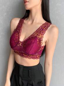 DAZY Lace Back Beauty Light And Thin Wireless Bra