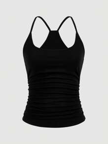 SHEIN LUNE 女式休閒純色多入組吊帶衫，背心，適用於夏季 - 彩色 - 查看 6