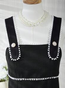 Teen Girls' Simple Daily Dress