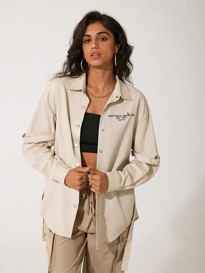 GAWX Artist Loose Fit Women's Long Sleeve Regular Fall Street Style Casual Cool Sports Jacket, For Autumn & Winter, Holiday, Vacation, Spring, Festival