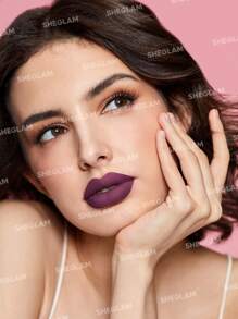 SHEGLAM Matte Allure Liquid Lipstick-Vineyard Long Lasting High Pigment Lipstick Nourishing Sunflower Oil Reduce Lip Fine Lines Lip Care Lip Makeup Liquid Lipstick Lip Combo Brand Beauty Makeup Face Paint Cosmetic For Women Girls Perfect For Winter Spring Ideal For Y2K Fancy Fashion Suitable For Birthday Gift Party Ready Best Color - Vineyard - View 3