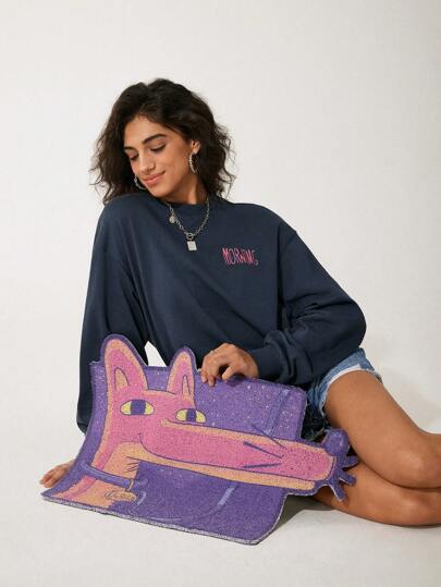 GAWX 1 pieza de Alfombra de piso de PVC con diseño de zorro, ideal para días festivos, San Valentín