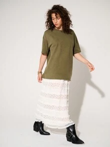 WESTFADE 水洗男友風T恤 - 橄欖綠 - 查看 5