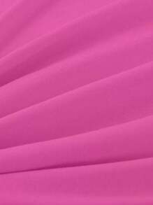 INAWLY 女士时尚笑脸印花休闲节日潮流 T 恤图案 T 恤女式上衣 - 玫紅色 - 查看 4