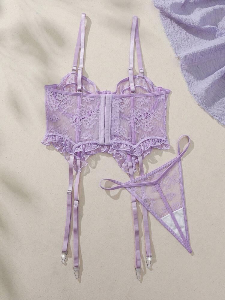 Women's Solid Color Lace Sexy Bralette