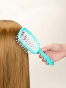 5pcs/Set Professional Hair Styling Comb Set For Curly, Consist Of Edges Brush, Tail Comb, Gel Brush Denman Brush Edge Control Brush,Hair Brush Detangling Barber Comb Parting Comb Hair Picks Rat Tail Comb Rat Tail Combs For Parting,Hair Styling Comb Decorative Tail Comb, Edge Control Brush And Shampoo Brush Hair Comb Set, Anti-Static Braiding Combs Hair Combs For Salon,Braiding Combs Rat Tail Comb,Wide Tooth Comb Teasing Hair Brush Brush Hair Brush Scalp Massage,Straight, Wet, Dry, Long, And Shor - Green - View 5