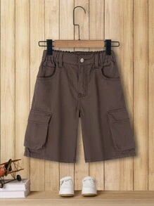 Boys' (Big) New Casual Fashion Design Washed Denim Suit