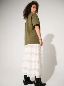 WESTFADE 水洗男友風T恤 - 橄欖綠 - 查看 4