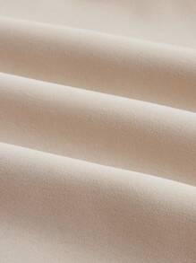 Lunelith SHEIN Lunessa Camisa de botones con cuello de color contrastante, de manga corta casual