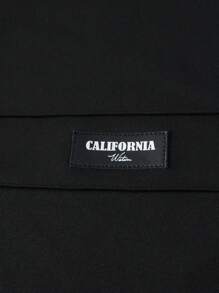 Manfinity Homme 男士夏季長袖休閒通勤網眼刺繡polo衫 - 黑色 - 查看 7