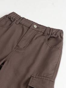 Boys' (Big) New Casual Fashion Design Washed Denim Suit