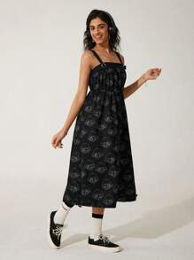 GAWX Vestido informal de verano con estampado para mujer estilo artista, vestido estilo playa, para fiesta, vacaciones, atuendo de cumpleaños, festival, apto para Ibiza