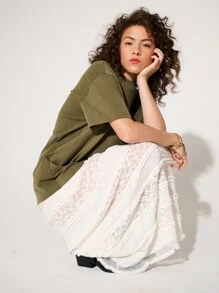 WESTFADE 水洗男友風T恤 - 橄欖綠 - 查看 3