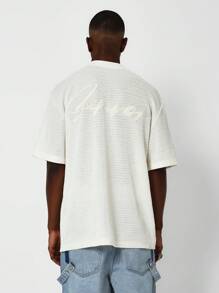 SUMWON Knit Tee With Embroidery - Apricot - View 1