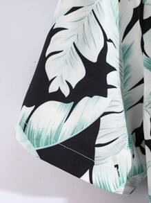 Men's Vacation Tropical Plant Printed Short Sleeve Casual Casual Shirt - Multicolor - View 5