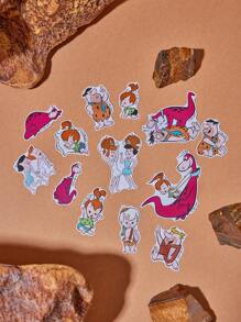 THE FLINTSTONES | SHEIN 53pcs Anime Character Pattern Sticker Pack - Multicolor - View 5