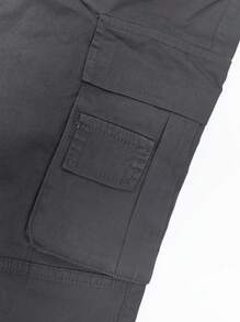 Globe Swift Men's Grey Wide Leg Loose Casual Cargo Pants