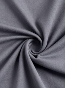 Sweetra 女士純色露肩收身連體衣，帶褶皺設計，夏季款 - 灰色 - 查看 3