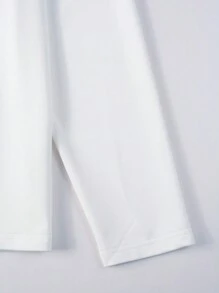 Manfinity Homme Camisa de polo de manga larga y con letras impresas para hombre, ideal para uso casual diario en primavera/verano