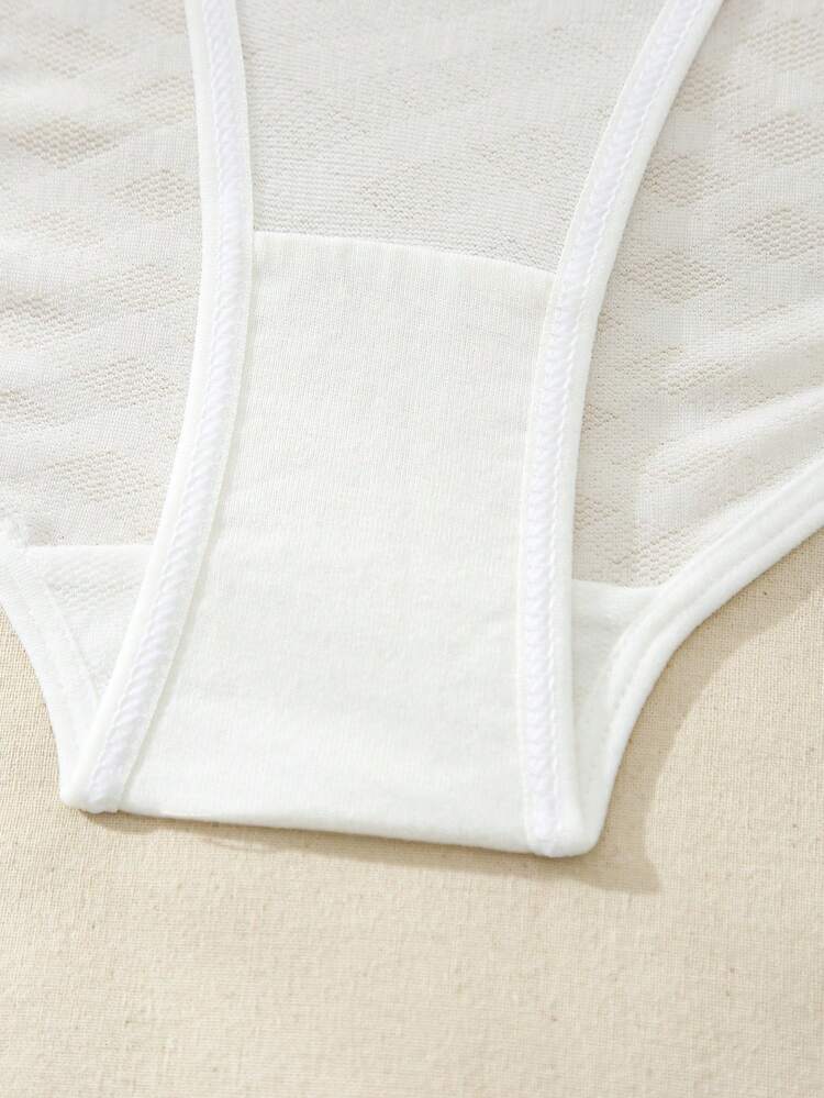 Women's Color Block Edge Bowknot Design Sexy Long Sleeve Bodysuit