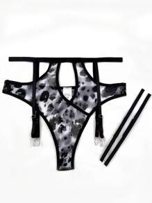 4pcs Plus Size Sexy Mesh Underwear With Underwire - Multicolor - View 4